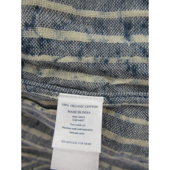 Faherty Dress XS Indigo Gauze Oceana Fit Flare Floral Boho $178 NEW - Picture 10 of 11